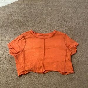 Orange Cropped T-Shirt